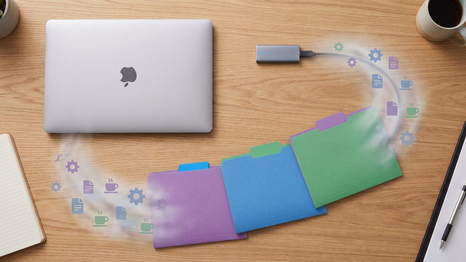 Organized Mac developer backup where useful dotfiles are kept and hidden caches are skipped