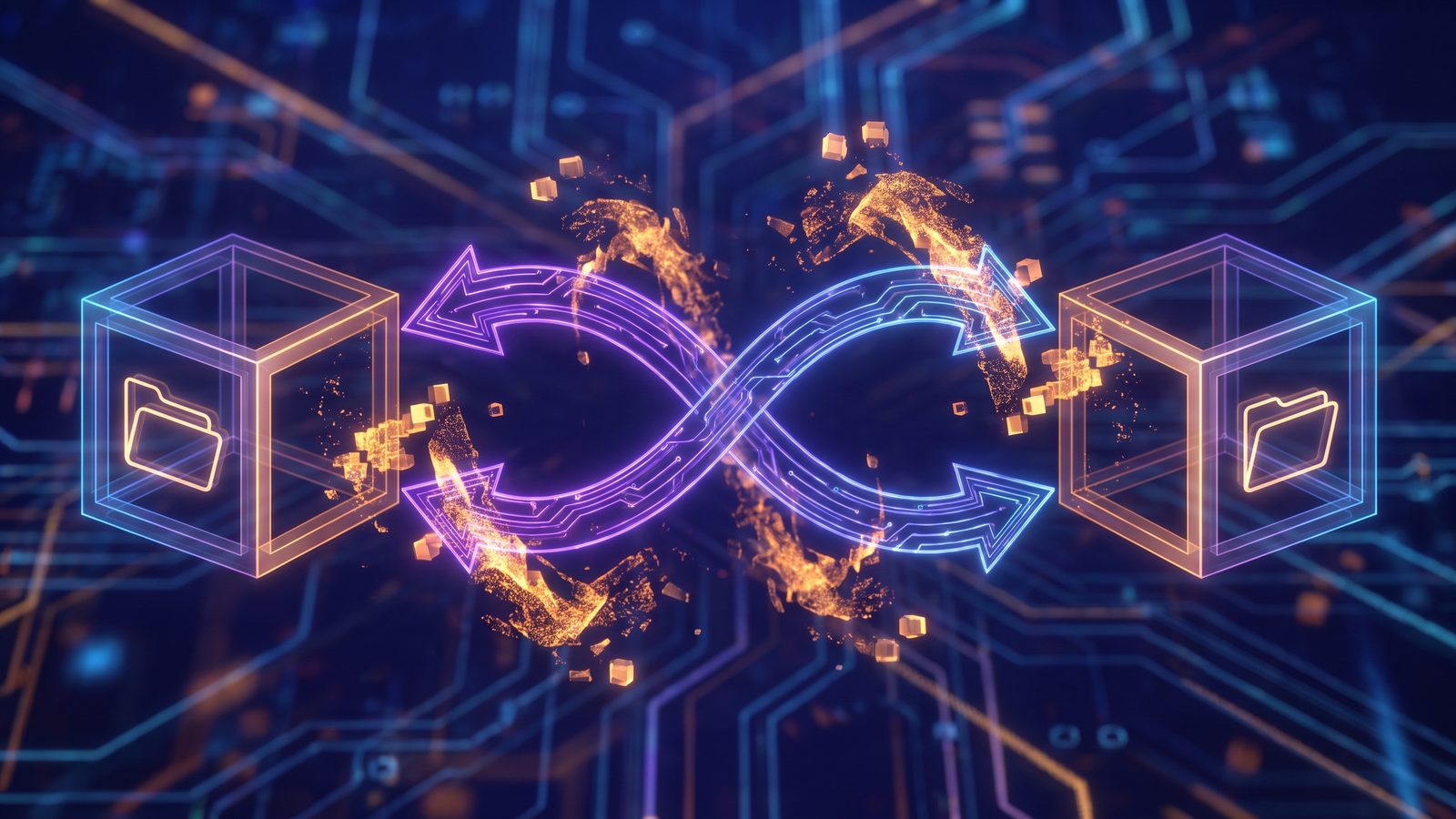 Abstract two-way sync loop clogged by dependency folders and cache files